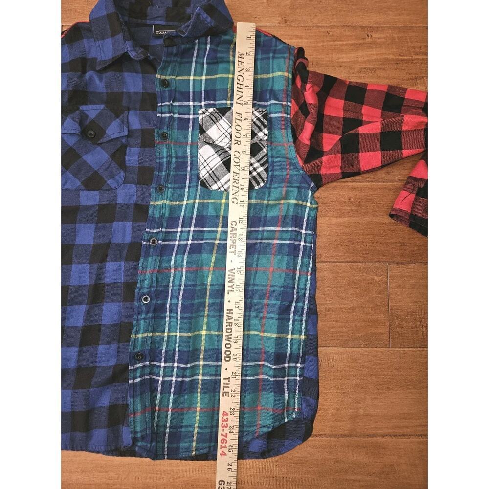 Official Aaliyah Plaid Button Up Long Sleeve Shirt Size Small RARE - Picture 10 of 10